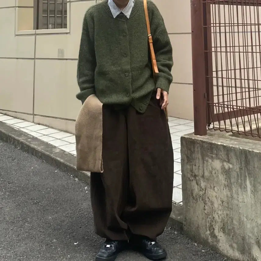 [BUNJANG] Wide Leg Pants (New) / 골덴 와이드 팬츠 새상품