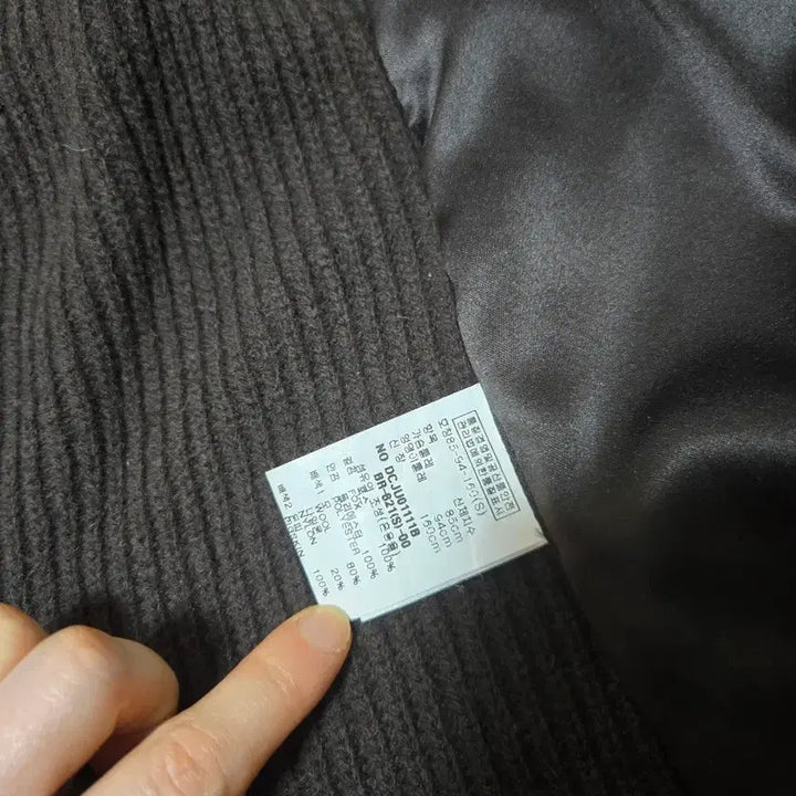 [BUNJANG] Real Fox Knit Vest / 미사용  테코. 리얼 폭스  니트 배색 조끼. 다크브라운