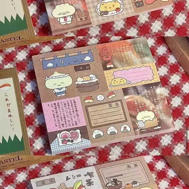 [BUNJANG] XiaoHongShu Memo Pad Set / 샤오홍슈 다꾸 메모지 3종류 각 10장씩 총 30장