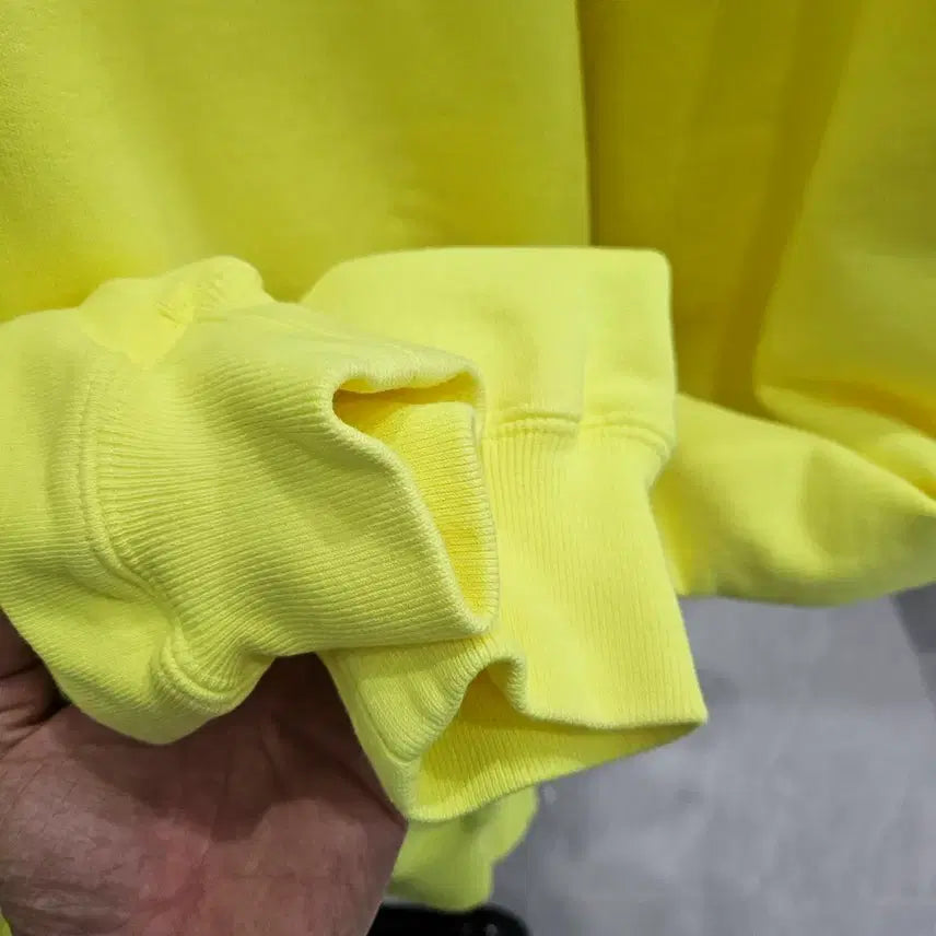 [BUNJANG] Balenciaga BB Logo Hoodie Lime / 발렌시아가 BB로고 후드티 라임