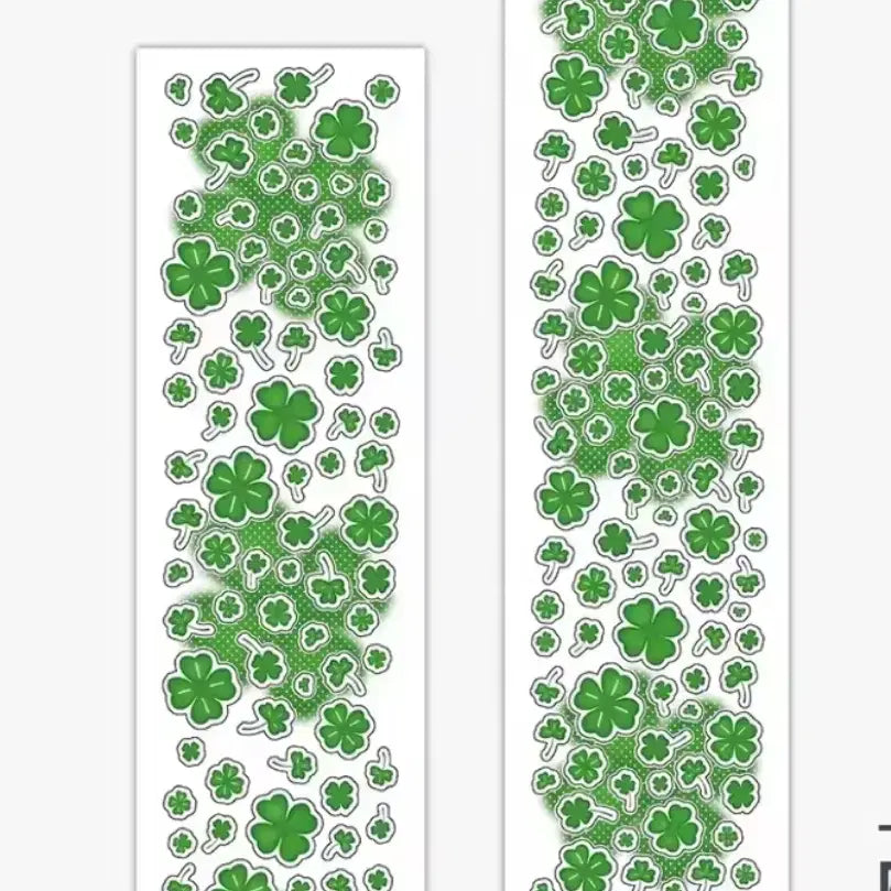 [BUNJANG] Wakawaka Clover Pattern Roll Sticker / Wakawaka 샤오홍슈 다꾸 클로버 롤스티커 한패턴