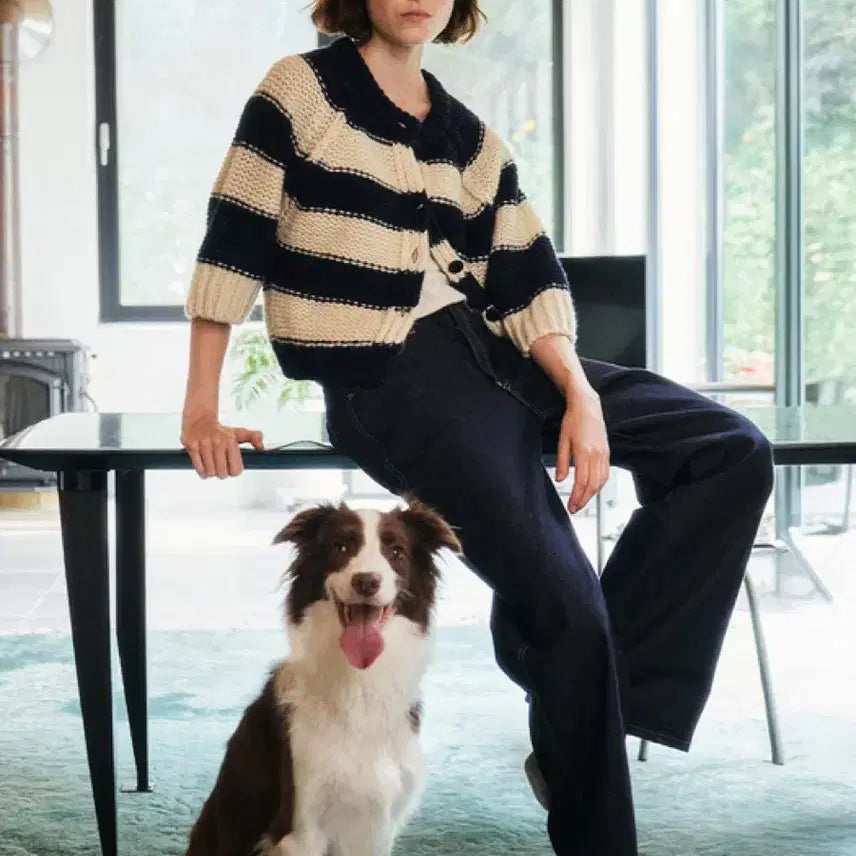 [BUNJANG] Re:Bold Bread Striped Cardigan / (새상품)리볼드 Bread CD 브레드 가디건 스트라이프