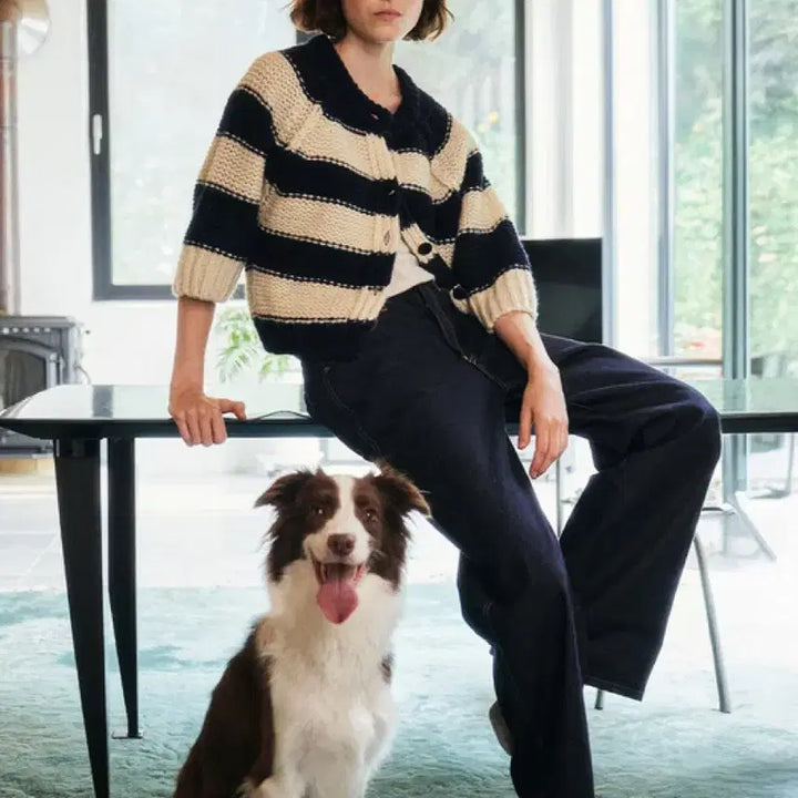 [BUNJANG] Re:Bold Bread Striped Cardigan / (새상품)리볼드 Bread CD 브레드 가디건 스트라이프