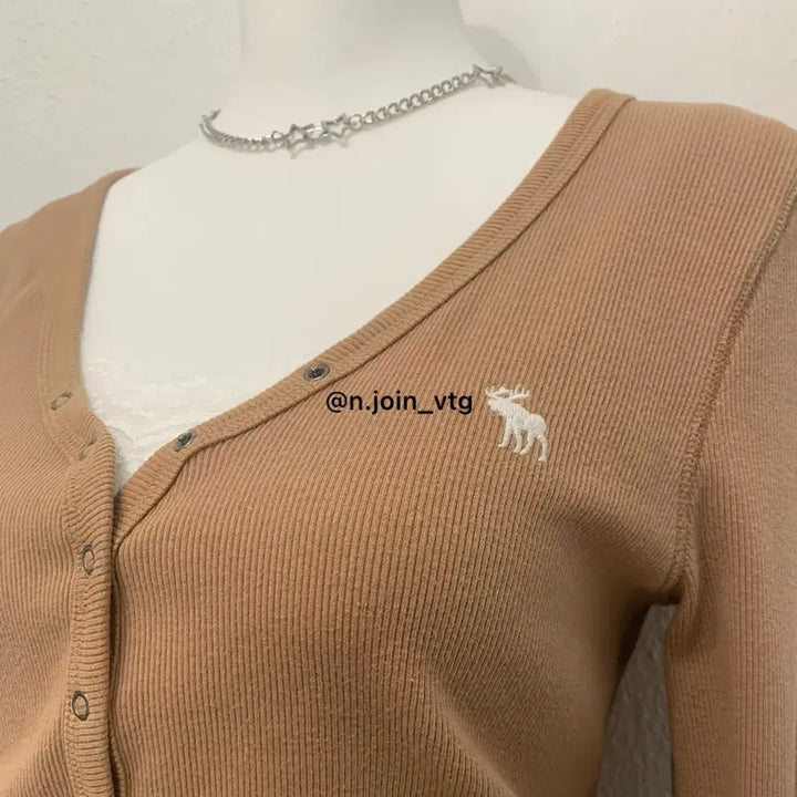 [BUNJANG] Long Sleeve / 아베크롬비 헨리넥 연브라운 롱슬리브 홀리스터 긴팔