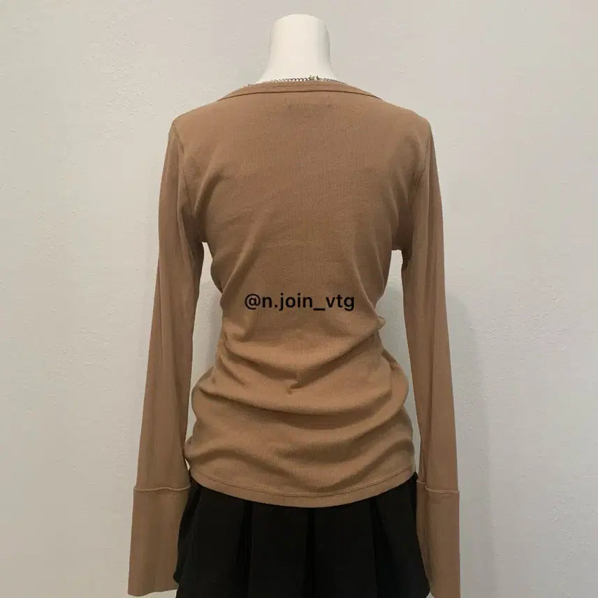 [BUNJANG] Long Sleeve / 아베크롬비 헨리넥 연브라운 롱슬리브 홀리스터 긴팔