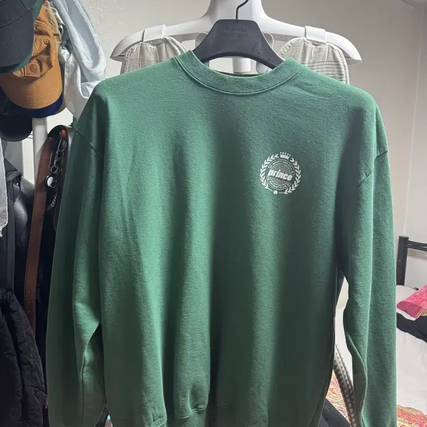 [BUNJANG] Sporty & Rich Green Sweatshirt / 스포티 앤 리치 맨투맨 그린