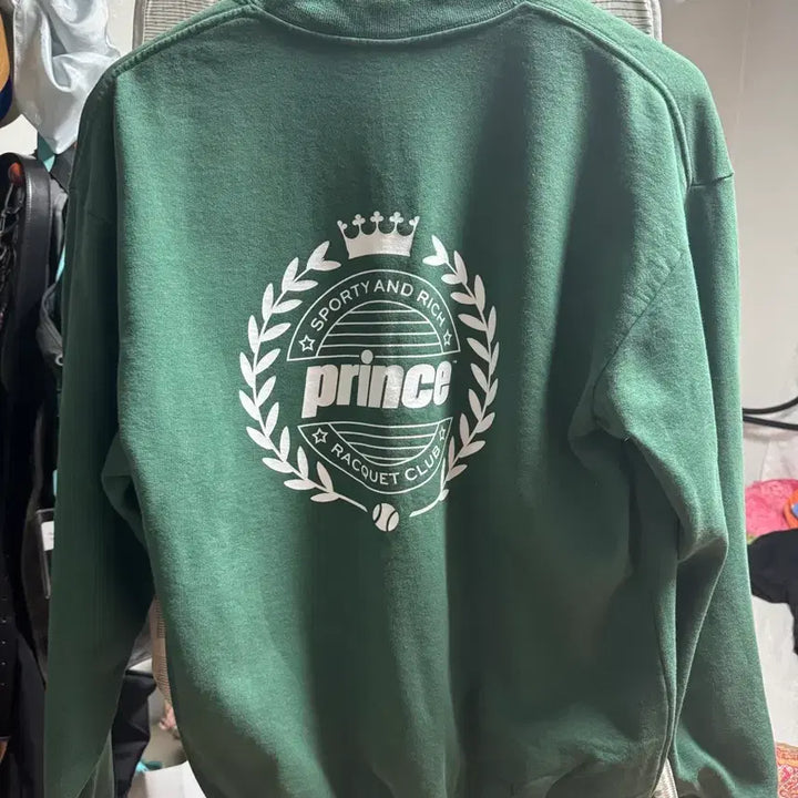 [BUNJANG] Sporty & Rich Green Sweatshirt / 스포티 앤 리치 맨투맨 그린