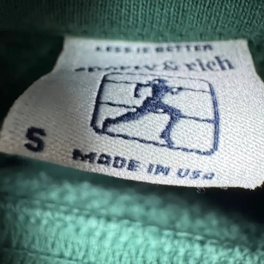 [BUNJANG] Sporty & Rich Green Sweatshirt / 스포티 앤 리치 맨투맨 그린