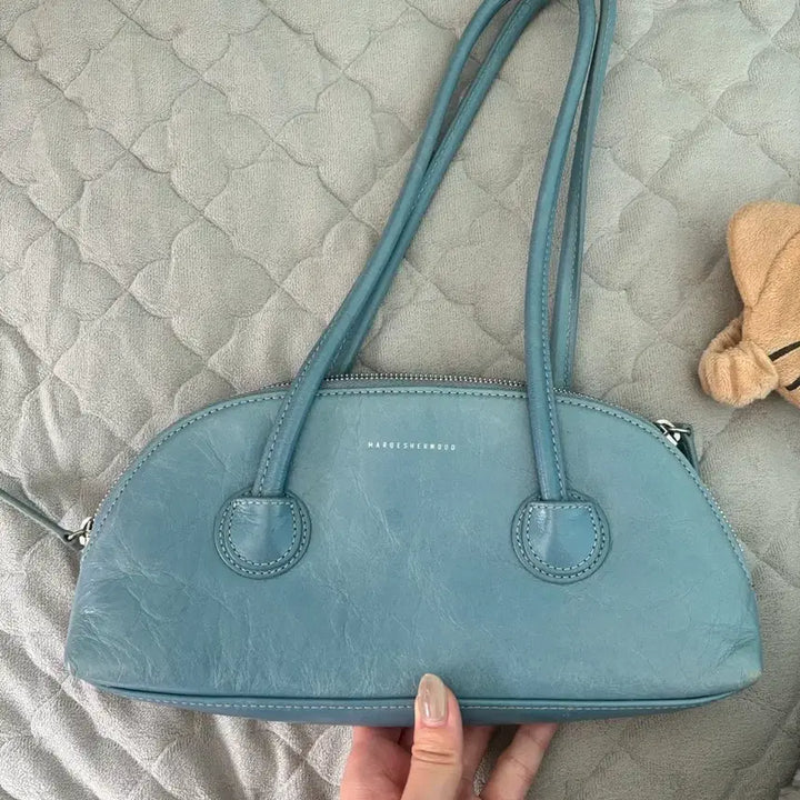 [BUNJANG] Mardi Mercredi Hobo Bag Sky Blue Bag / 마지셔우드 호보백 스카이블루 가방
