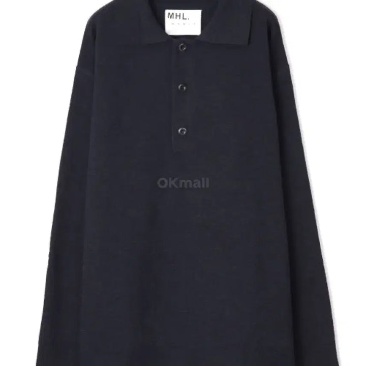 [BUNJANG] MHL Oversized Knitted Polo - Ink / [XL] MHL Oversized Knitted Polo - Ink