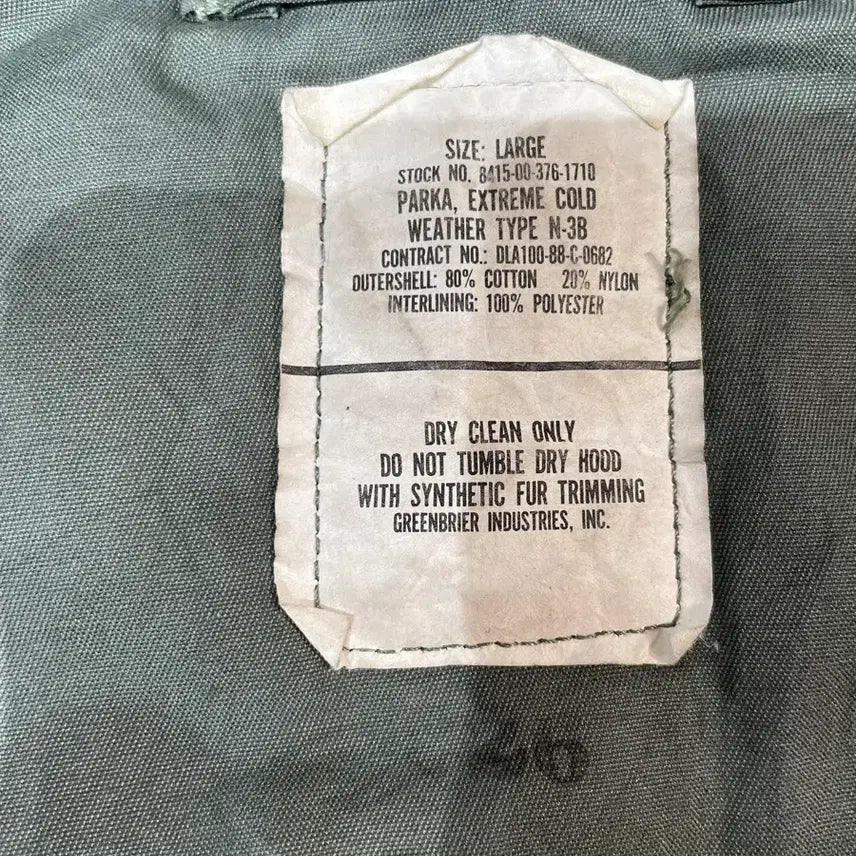 [BUNJANG] U.S. Air Force N-3B Parka / U.S. Air Force Original N-3B Parka