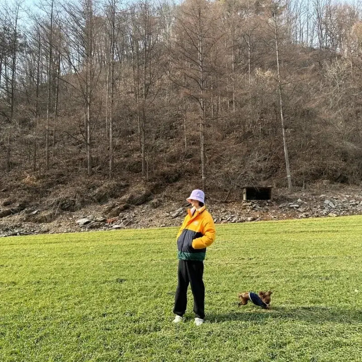 [BUNJANG] Umbro Cover Block Duck Down Puffer Jacket Large / 엄브로 커버블럭 덕다운 패딩 라지