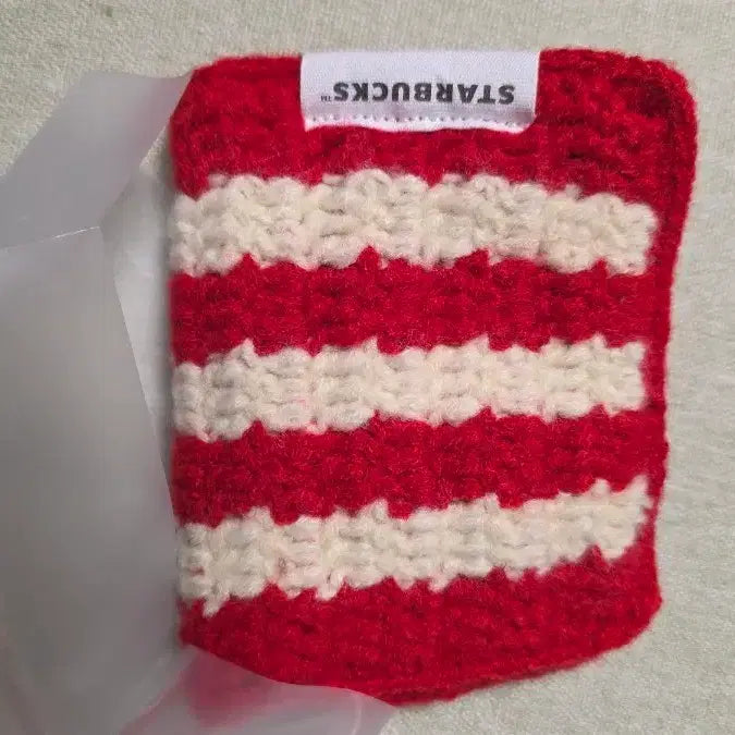 [BUNJANG] Starbucks Stripe Knit Card Wallet / 스타벅스 스트라이프 니트 카드지갑