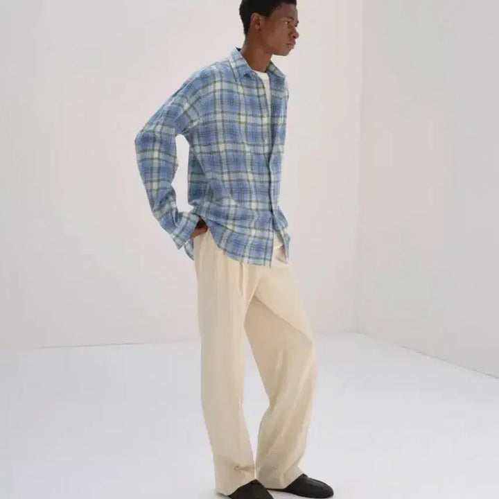 [BUNJANG] Auralee Airy Wool Check Shirt / 5) 오라리 에어리 울 체크 셔츠 5 판매