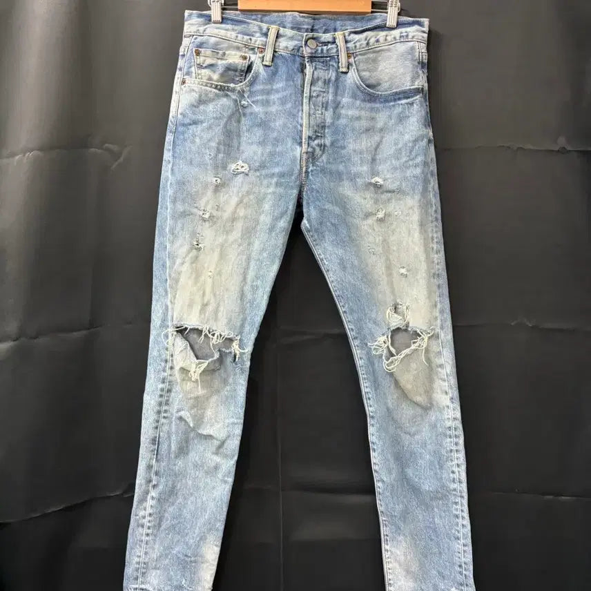 [BUNJANG] Levi's 501 Damaged Denim Pants / <만원빈티지> 최저가 보장!! 리바이스 501 데미지 데님 팬츠 <<