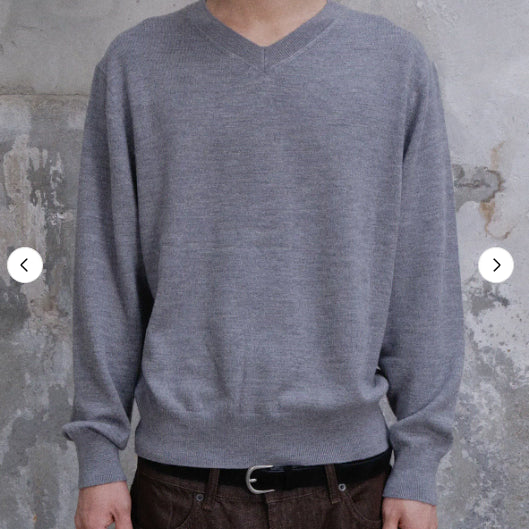 [BUNJANG] Dive In V-Neck Gray / [2] 다이브인 브이넥 그레이