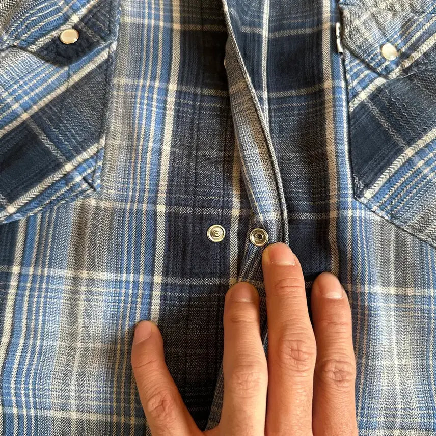 [BUNJANG] Levi's Check Western Shirt - Size M / 리바이스 체크 웨스턴 셔츠 M