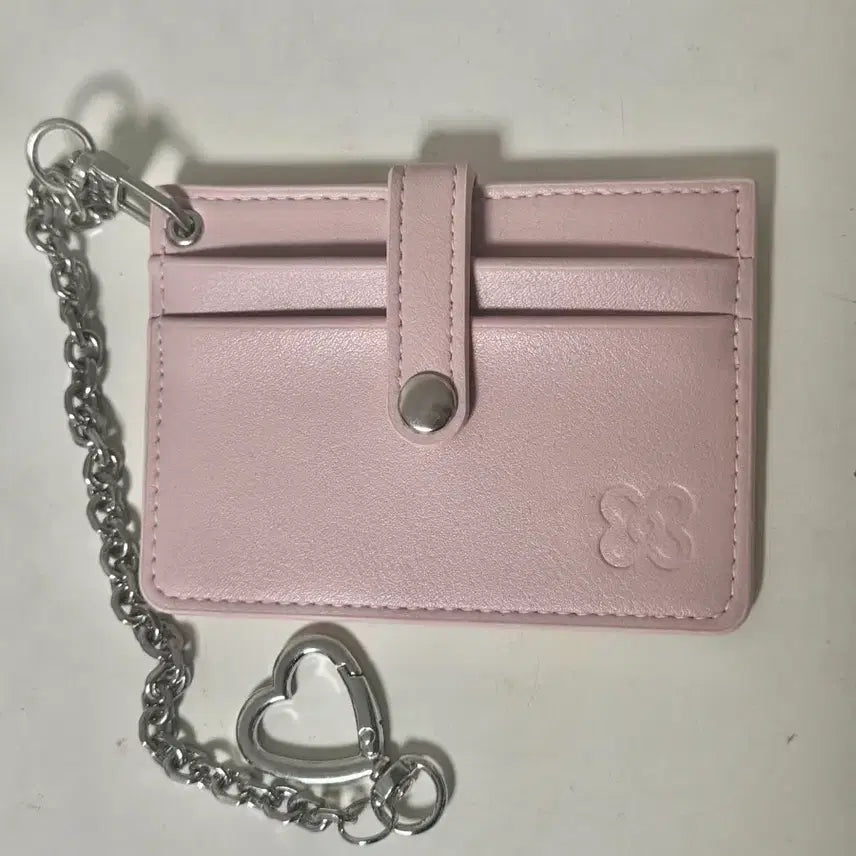 [BUNJANG] Mad Pink Chain Card Holder - Pink / 매드핑크 체인 카드지갑 핑크 새상품