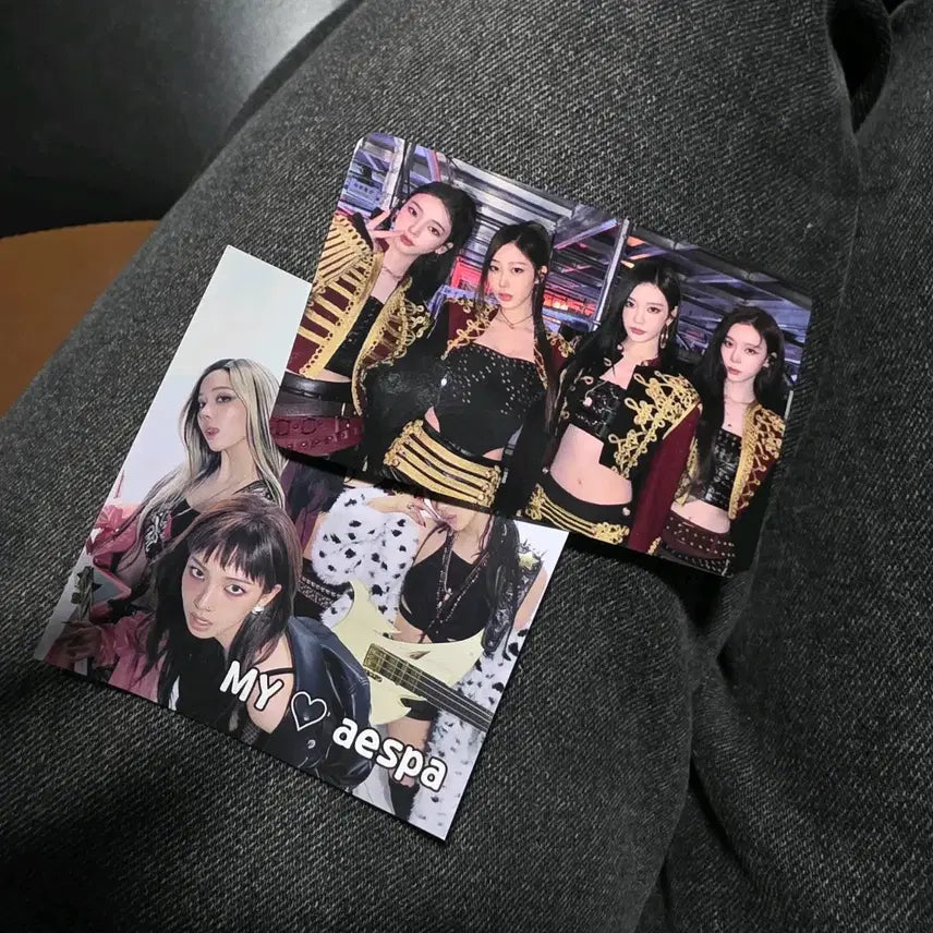 에스파 mbc 가요대제전 공방 단체포카 스티커 일괄 양도