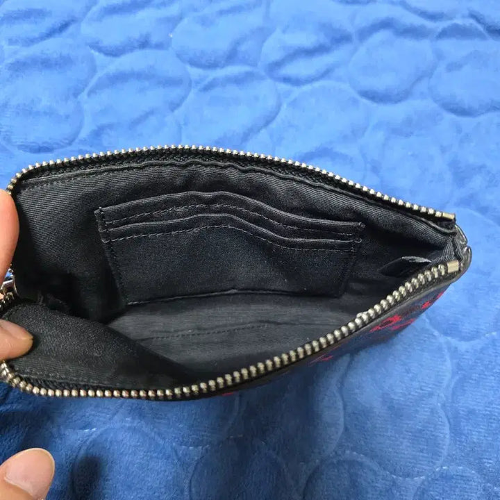 [BUNJANG] Coach Flower Pattern Pouch Wallet / 코치 플라워 패턴 파우치 지갑