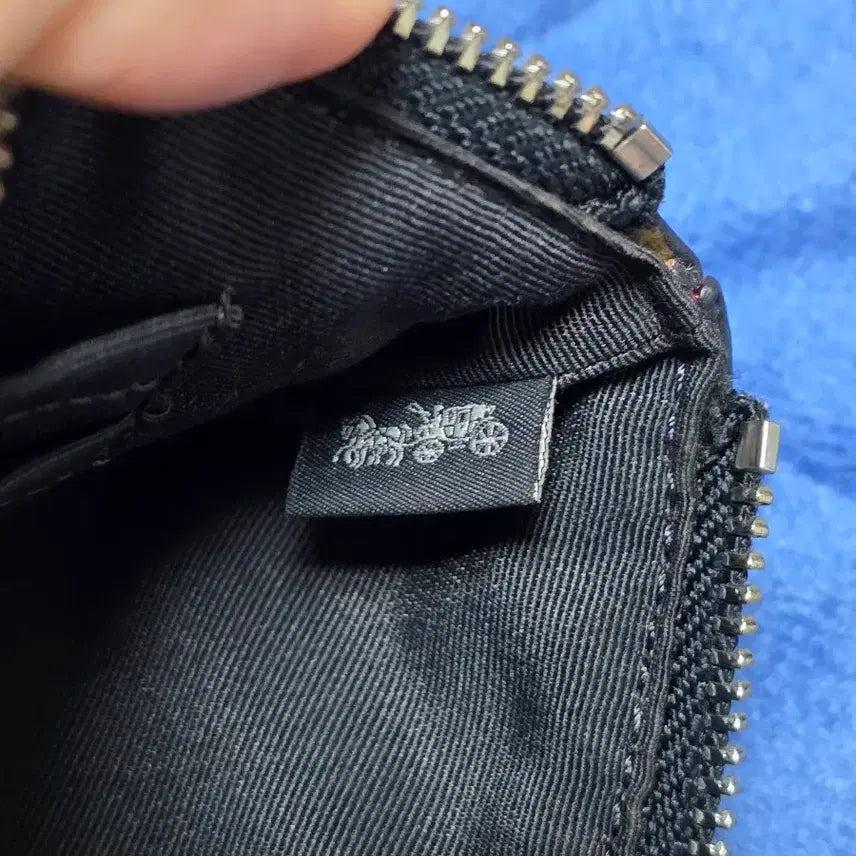 [BUNJANG] Coach Flower Pattern Pouch Wallet / 코치 플라워 패턴 파우치 지갑