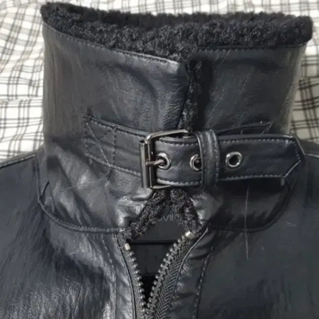 [BUNJANG] Calvin Klein Black Mouton Jacket / Ck캘빈클라인 블랙 무스탕 자켓