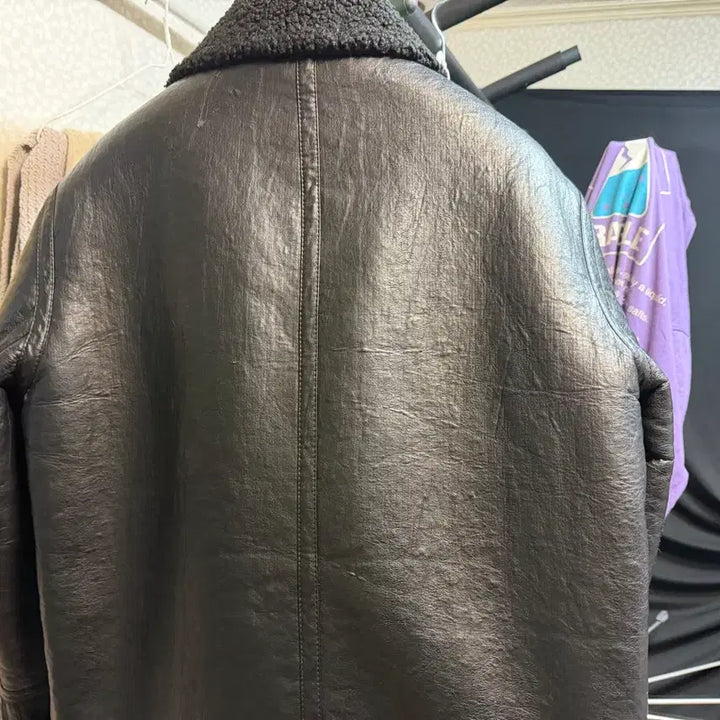 [BUNJANG] Calvin Klein Black Mouton Jacket / Ck캘빈클라인 블랙 무스탕 자켓