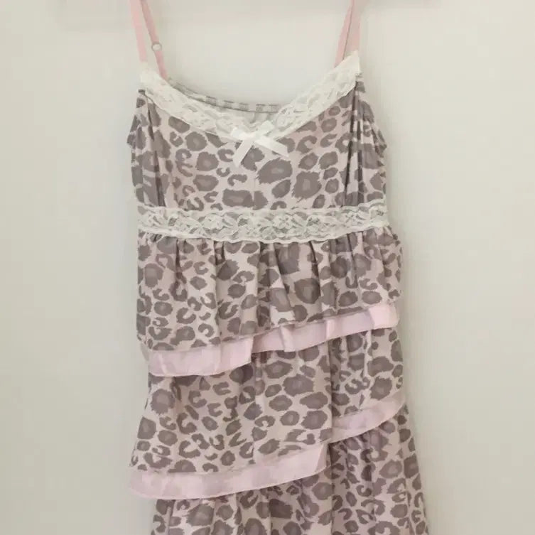 [BUNJANG] 핑크 레오파드 슬립 / 핑크 레오파드 슬립