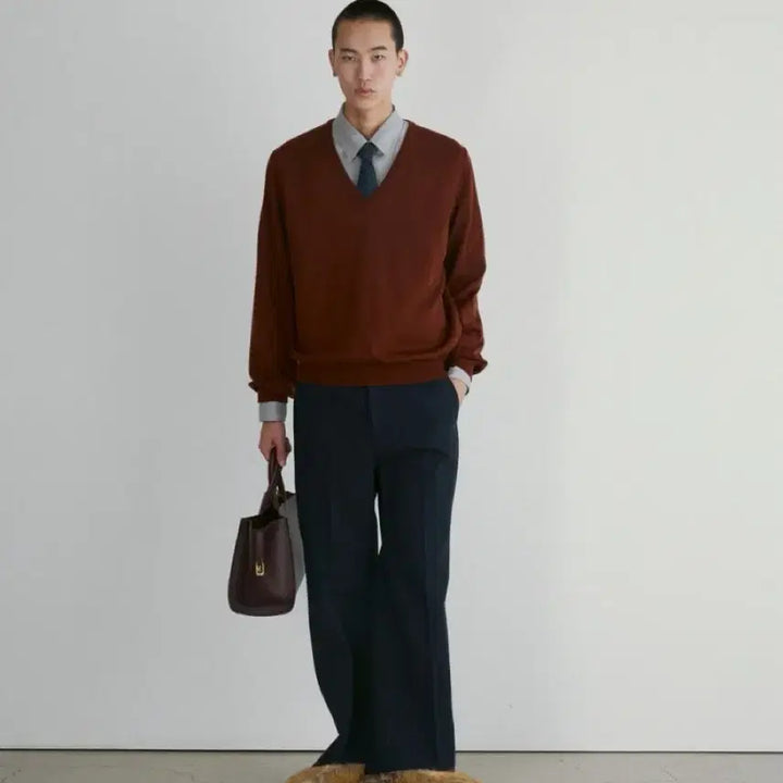 [BUNJANG] Recto V-Neck Knit L / 렉토 브이넥 니트 L