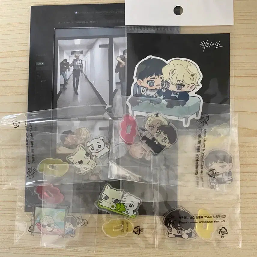 [BUNJANG] Mini Acrylic Stand Set Sticker / 원가양도 네컷 백라이트 미니 아크릴 스탠드 세트 스티커