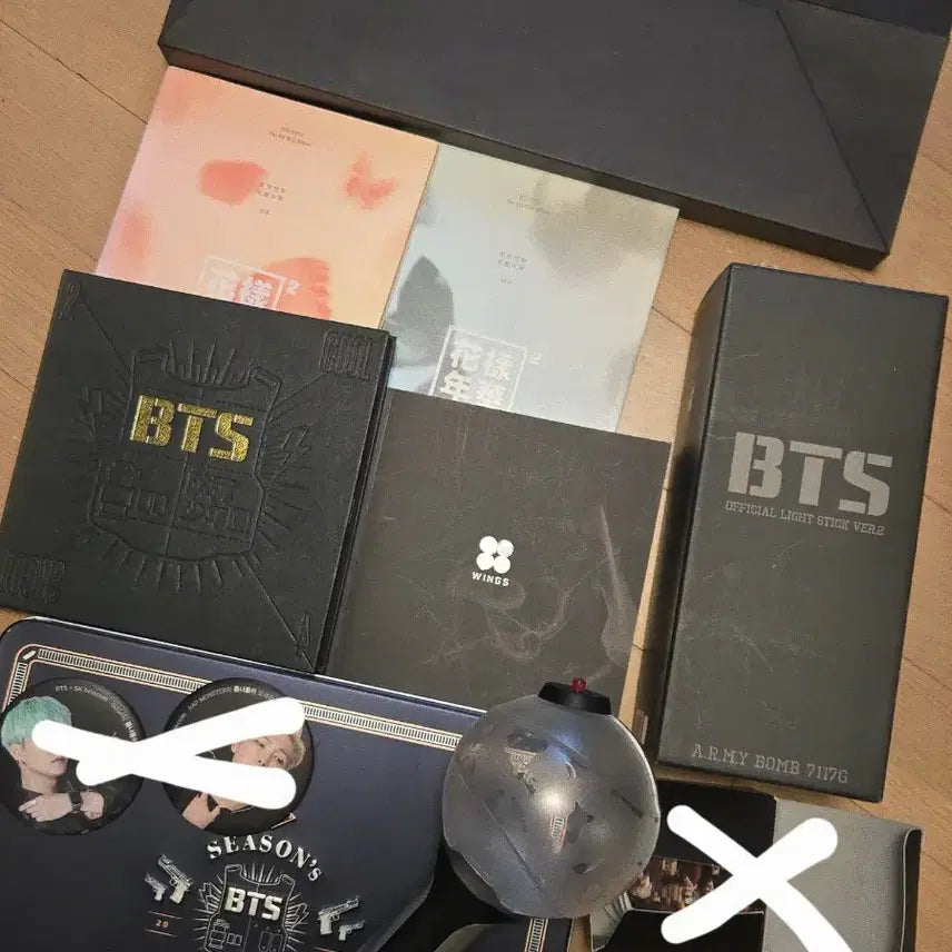 방탄소년단bts 공식굿즈 앨범 시즌그리팅 응원봉 세트 일괄