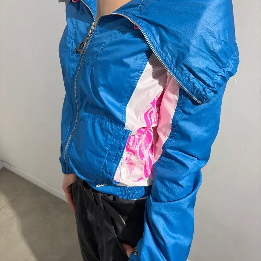 [BUNJANG] Diesel High Neck Windbreaker Jacket / 디젤 하이넥 바람막이 자켓