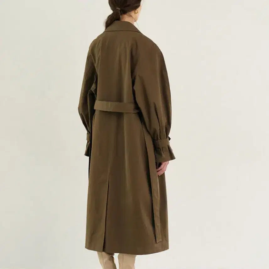 [BUNJANG] Mout Cocoon Balmacaan Trench Coat / 모우트 코쿤 발마칸 트렌치코트 오버핏 카키브라운 가을아우터