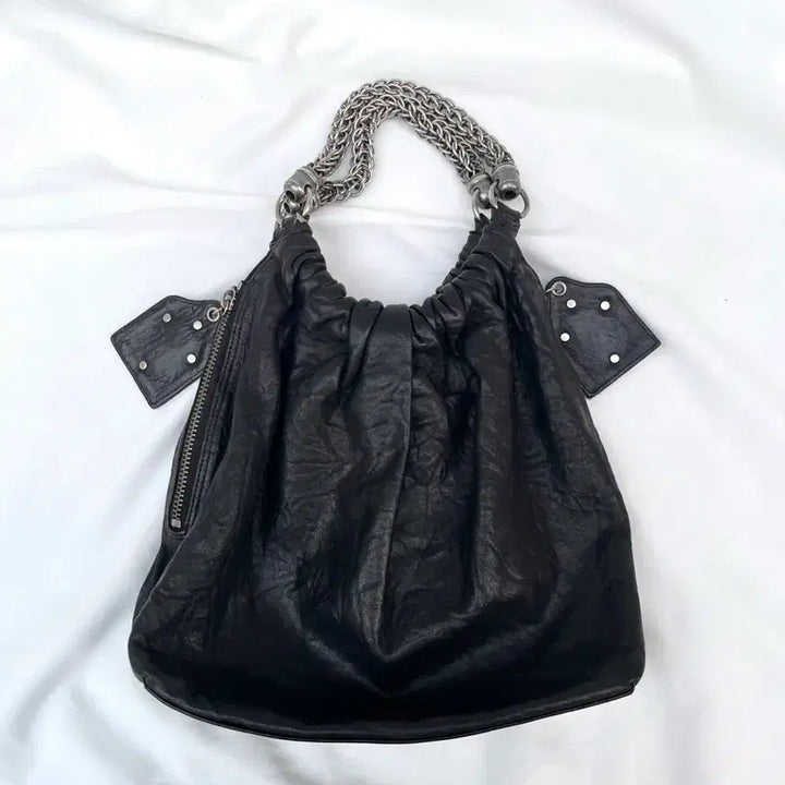 [BUNJANG] THOMAS WYLDE Gothic Skull Leather Shoulder Bag / 토마스와일드 고딕 스컬 레더 백