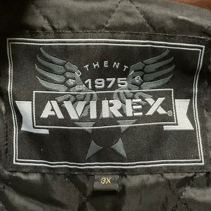 [BUNJANG] AVIREX Leather Jacket / 3XL)아비렉스 AVIREX 가죽자켓 리얼레더 브라운레더 갈색 레더자켓