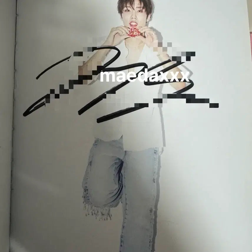 더보이즈 팬싸 친필 싸인 앨범 양도 (to, 포스트잇 있음)