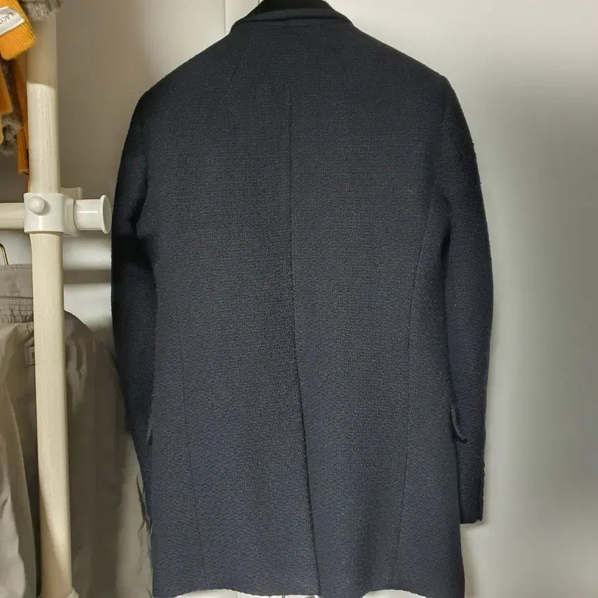 [BUNJANG] Solid Homme Collarless Suede Jacket / 솔리드옴므 카라리스 송치 자켓