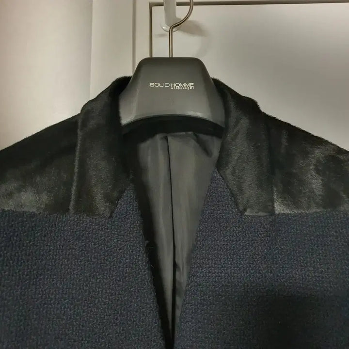 [BUNJANG] Solid Homme Collarless Suede Jacket / 솔리드옴므 카라리스 송치 자켓