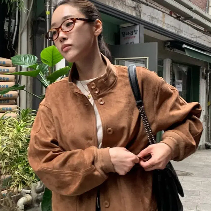 [BUNJANG] She's Cute Blouson Camel Jacket / 쉬이즈큐트 블루종 카멜 (첫제품)