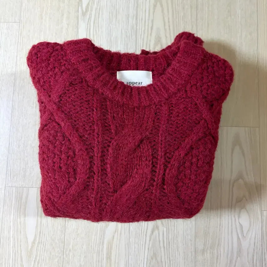 [BUNJANG] Red Velvet Wendy Cable Knit Sweater / 뮤어리 웬디 케이블 니트