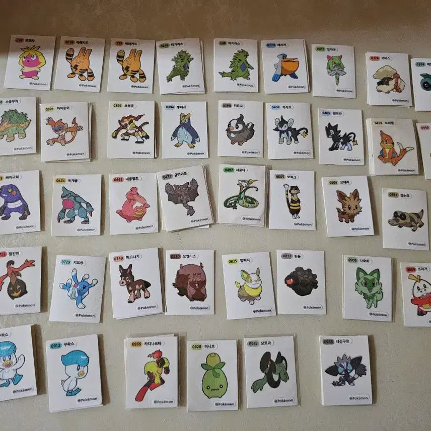 [BUNJANG] Pokemon Tteokbokki Sticker / 포켓몬띠부씰 판매합니다.