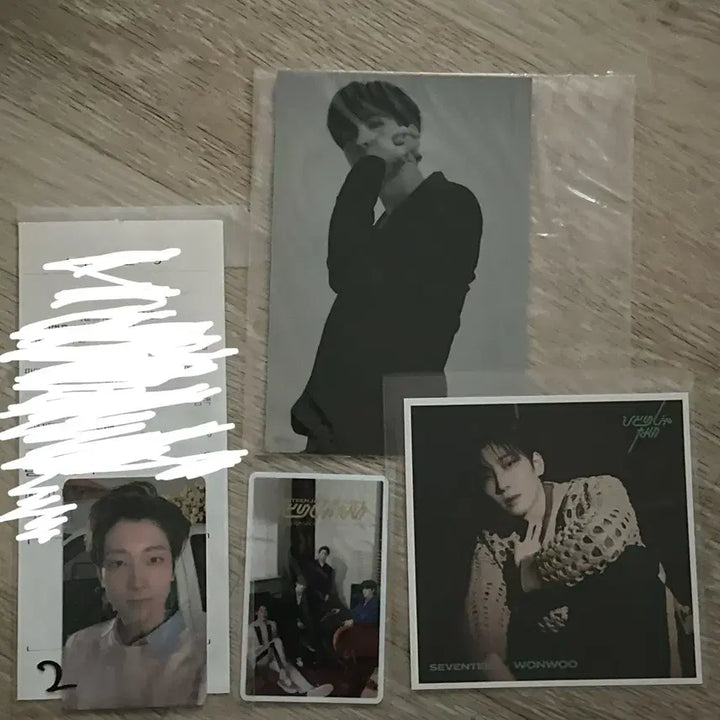 [BUNJANG] Seventeen Wonwoo Jeonghan Photocard / 세븐틴 원우 정한 포카