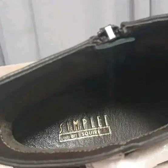 [BUNJANG] Esquire Ankle Boots 4cm (230) - Brown / 에스콰이어 인조가죽 앵클부츠 4cm 230사이즈 새제품