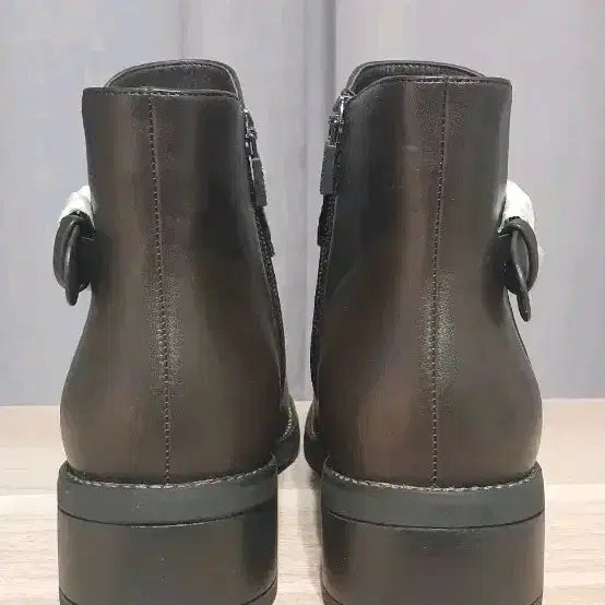 [BUNJANG] Esquire Ankle Boots 4cm (230) - Brown / 에스콰이어 인조가죽 앵클부츠 4cm 230사이즈 새제품