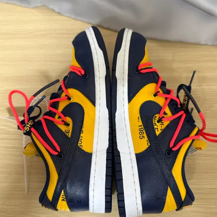 [BUNJANG] Nike Off-White Dunk Low University Gold Midnight Navy / 나이키 x 오프화이트 덩크 로우 유니버시티 골드 미드나잇 네이비
