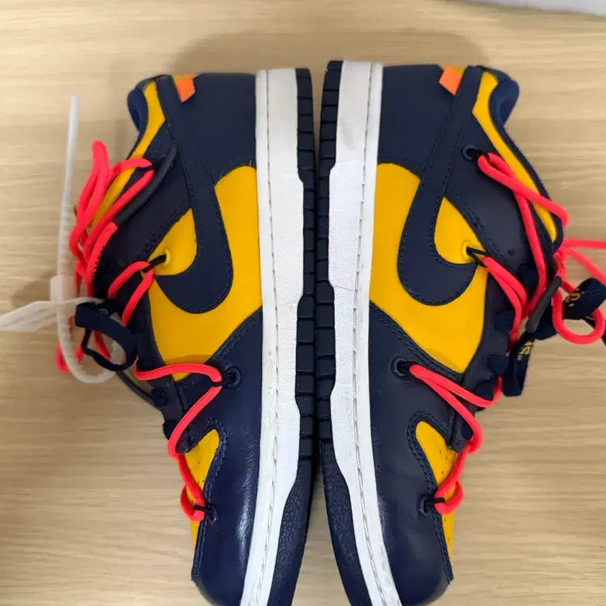 [BUNJANG] Nike Off-White Dunk Low University Gold Midnight Navy / 나이키 x 오프화이트 덩크 로우 유니버시티 골드 미드나잇 네이비
