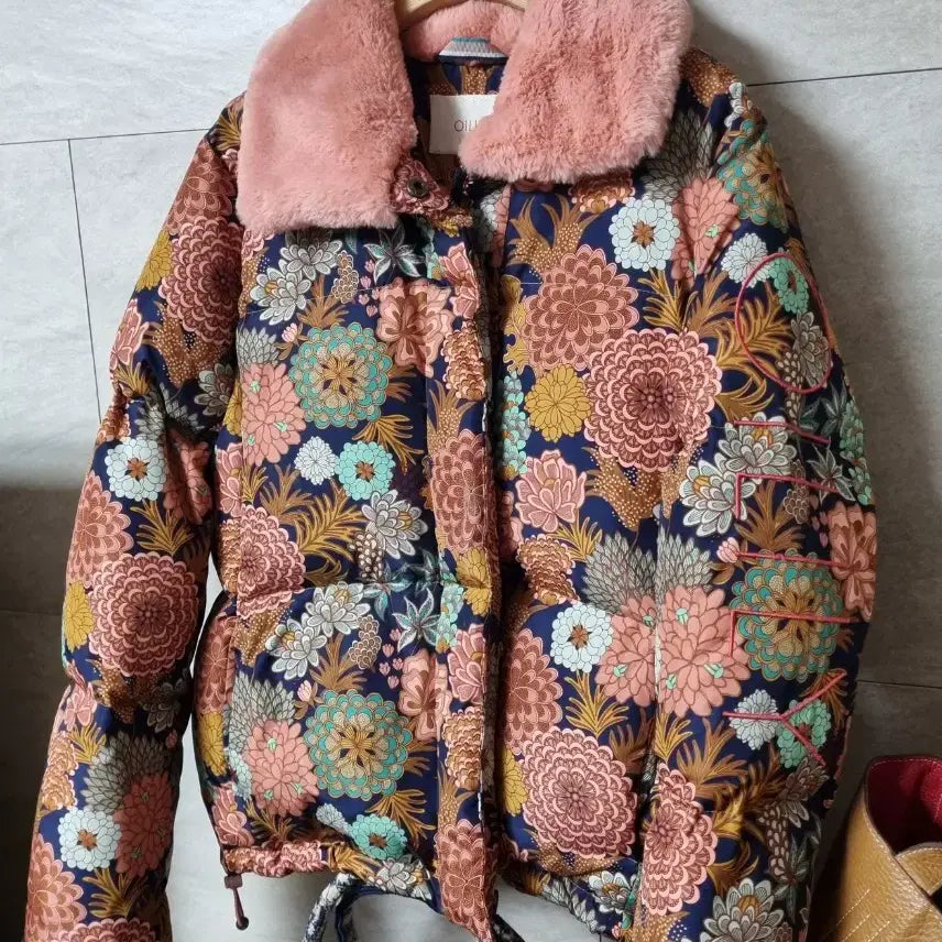 [BUNJANG] O'lily Flower Print Padded Jacket / 정품) 오일릴리  플라워 프린트  패딩