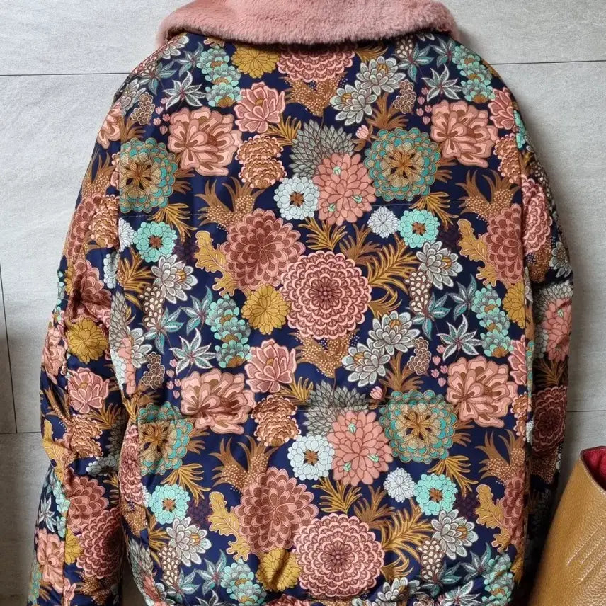 [BUNJANG] O'lily Flower Print Padded Jacket / 정품) 오일릴리  플라워 프린트  패딩