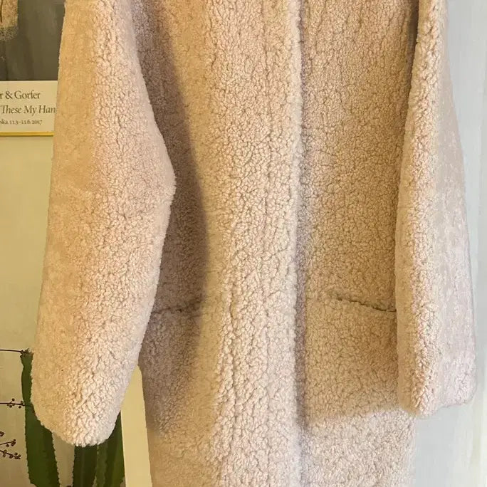 [BUNJANG] RAEY Lee Real Lamb Shearling Long Coat (6UK) / RAEY 레이 리얼 램 시어링 롱 코트 (6UK)