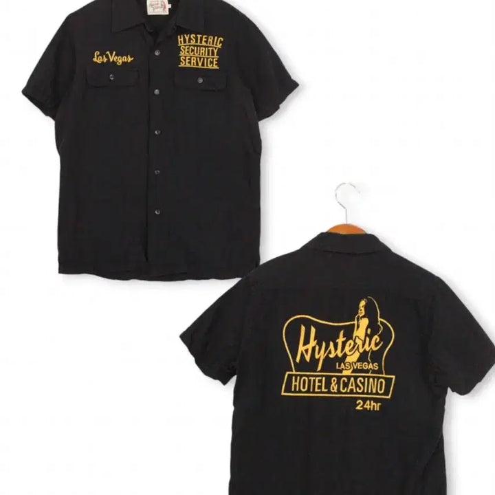 [BUNJANG] Hysteric Glamour Embroidered Work Shirt / 히스테릭글래머 자수 워크 셔츠